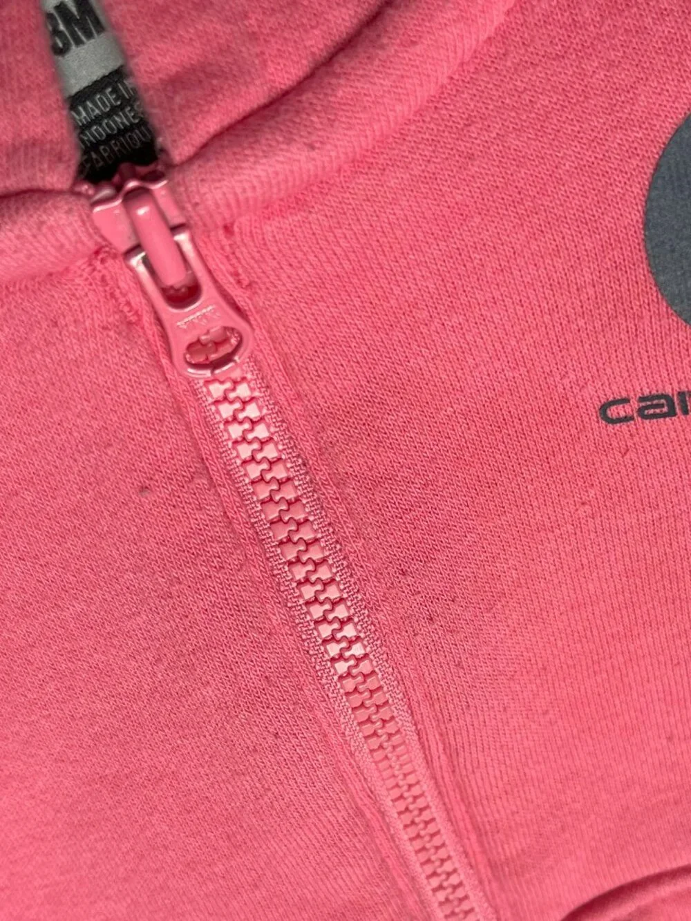 Carhartt pink half-zip hoodie 18m